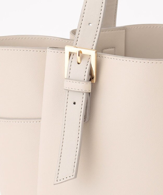 ANY SIS マルチポケットオフィストート バッグ ベージュ