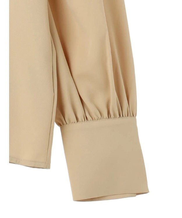 earth music&ecology ラグランギャザースリーブブラウス Beige