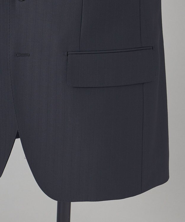 GOTAIRIKU 希少/五大陸限定【御幸毛織】コンパクトヤーン×SUPER120'sWOOL　グレー（ペーパープレス加工） グレー系1