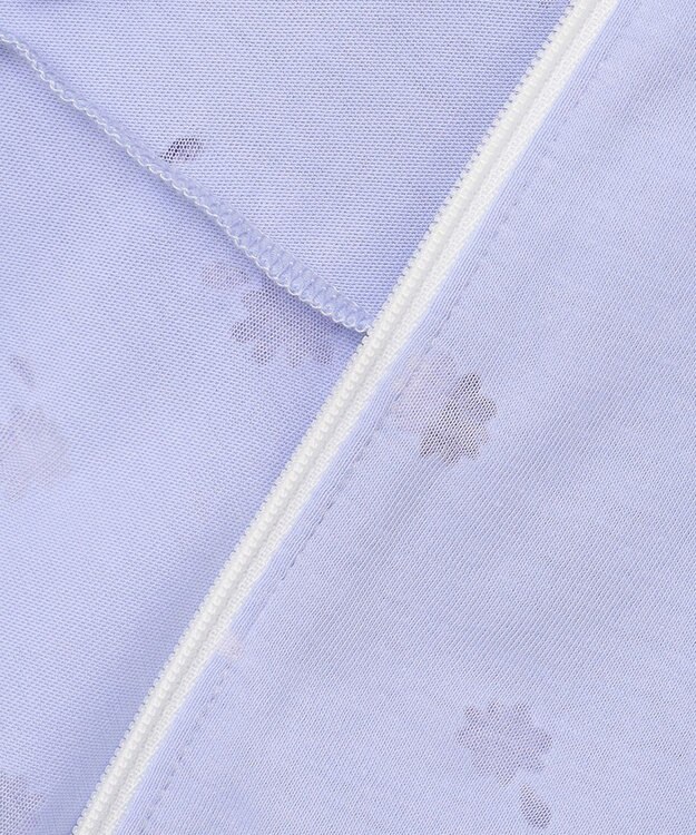 組曲 KIDS 【UVケア】【110-140cm】フラワーオパール パーカー サックスブルー系