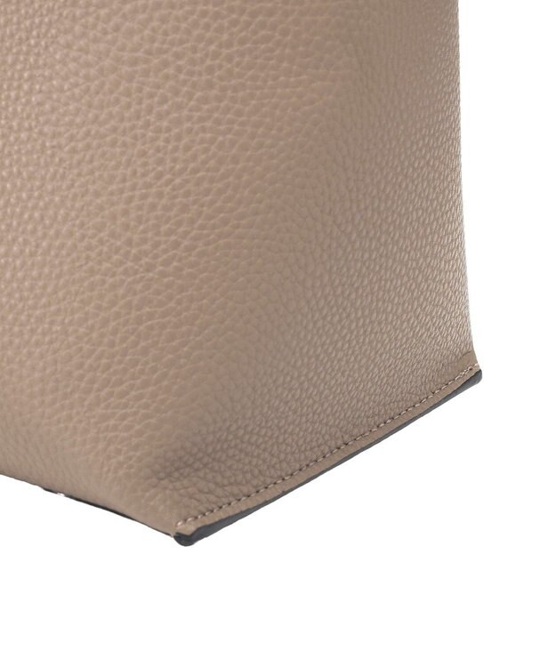 YECCA VECCA 【A4対応】メタルロックトートバッグ Beige