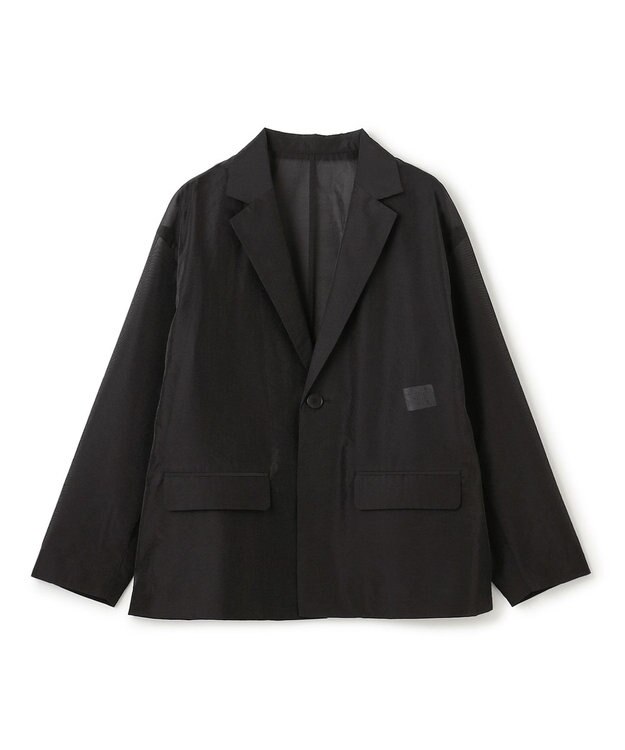 uncrave 【久慈暁子さん着用】シアー オーガンジー シャツ ジャケット ブラック