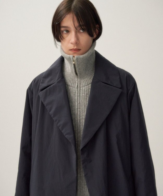 ATON TECHNO COTTON | リーファーコート NAVY