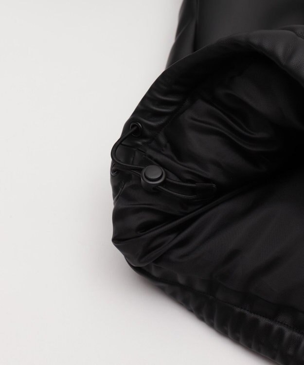 WEGO 【ユニセックス着用ITEM】PUパファーブルゾン ブラック