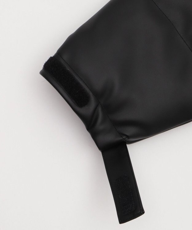 WEGO 【ユニセックス着用ITEM】PUパファーブルゾン ブラック