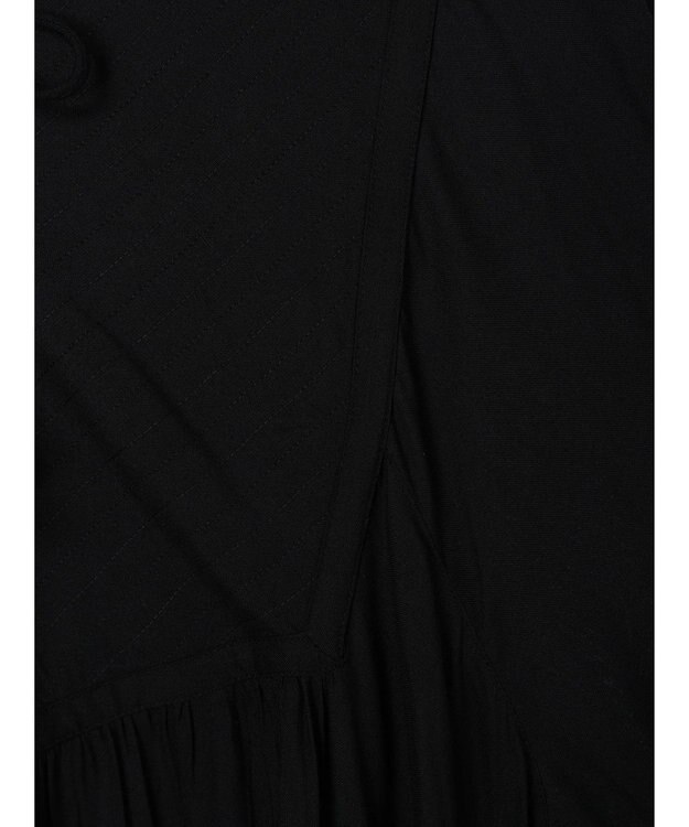 CRAFT STANDARD BOUTIQUE レーヨンキルト切り替えワンピース Black