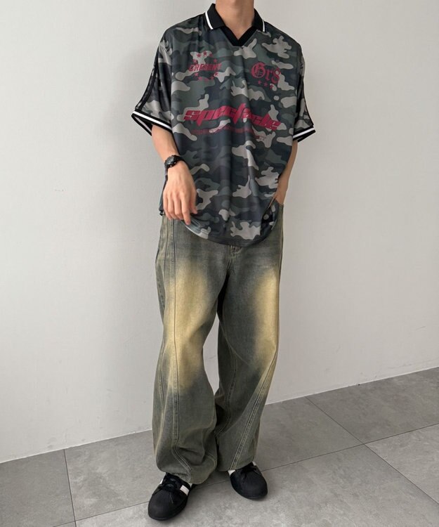 WEGO パターンサッカーT（SS） 柄1