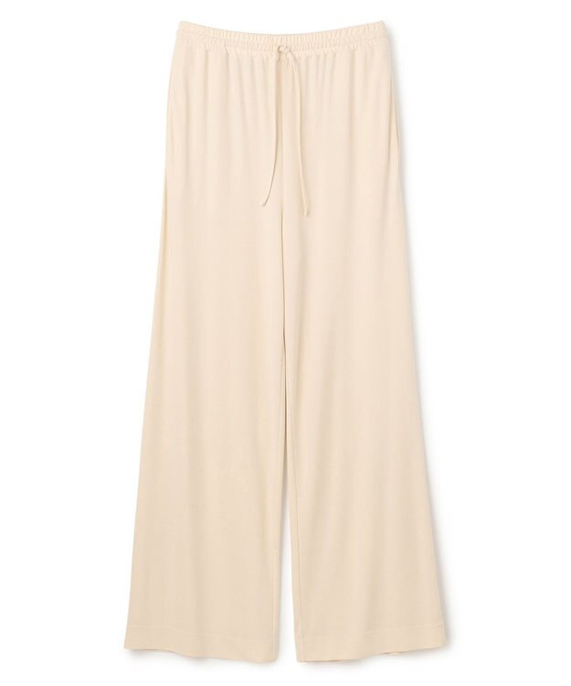 BEIGE， 【洗える】MELLE / ハイストレッチイージーパンツ Ecru