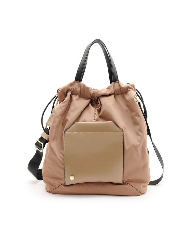 MioFIRANO SILHOUETTE V001 ショルダーバッグ はっ水 A4サイズ対応 BEIGE