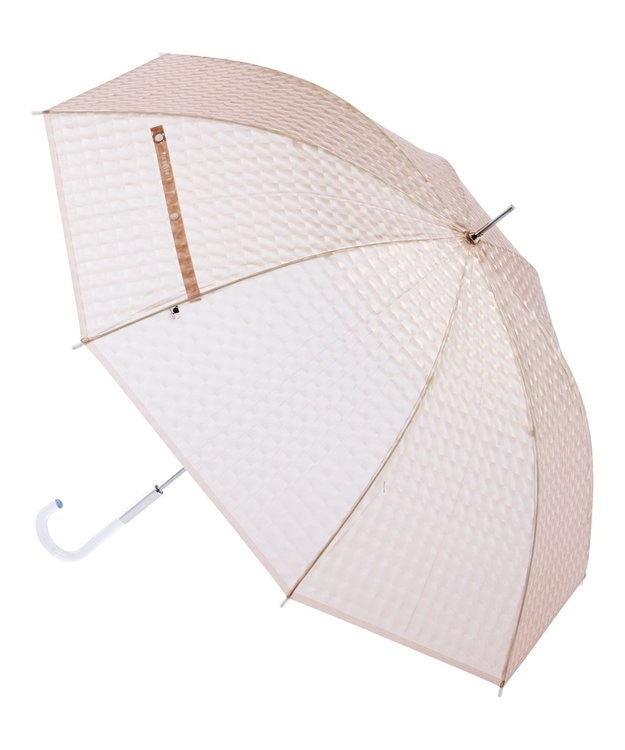 MOONBAT estaa 長傘 ビニール リフレクション3Dスクエア モカブラウン