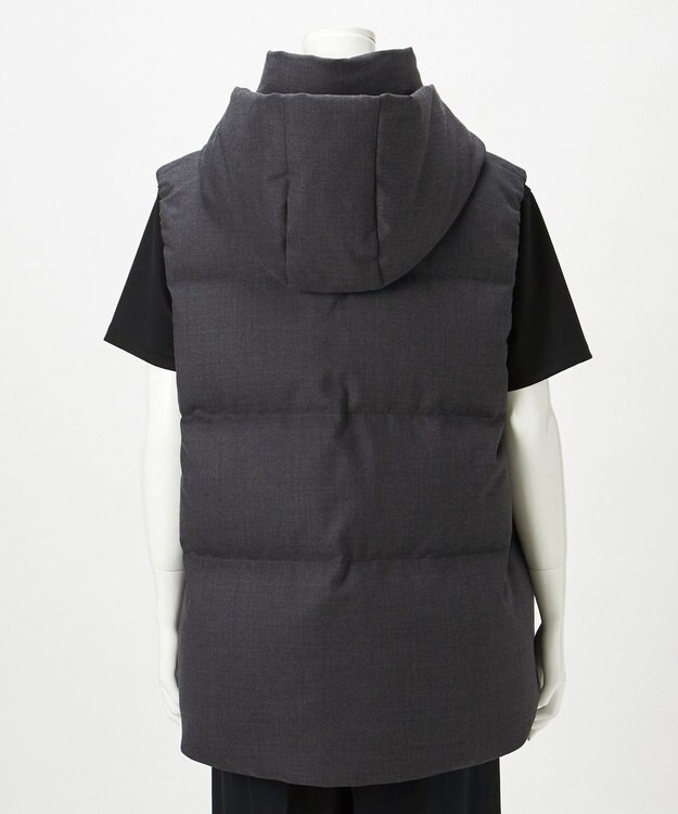 23区 S 【R(アール)】サキソニー ダウンベスト チャコールグレー系