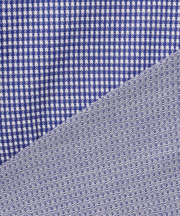 J.PRESS MEN 【KING SIZE】ギンガムネルジャージ シャツ/B.D ネイビー系3