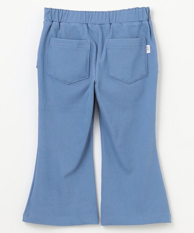 組曲 KIDS 【110-140㎝】フレアーデニムニット パンツ サックスブルー系