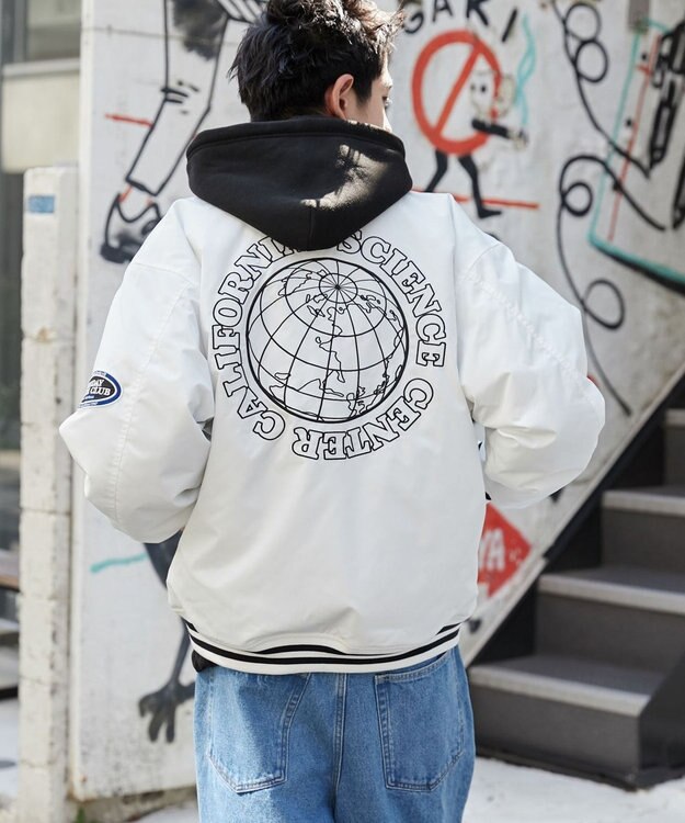 WEGO パテッドワッペンスタジャン ホワイト