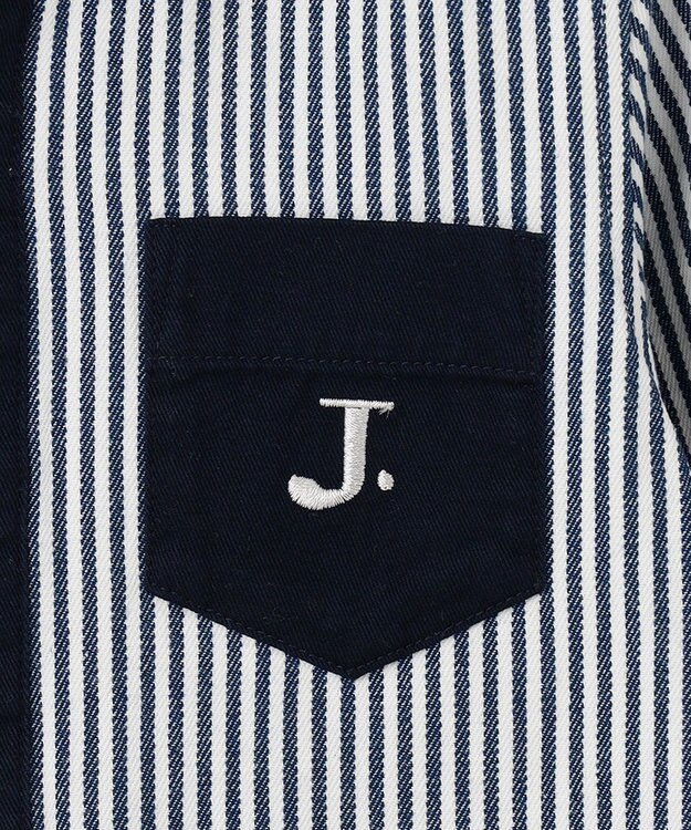 J.PRESS KIDS 【110-130cm】ストライプ＆チェック シャツ ネイビー系ストライプ