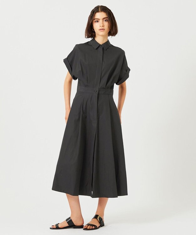 BEIGE， 【WEB限定】FLUORINE / フレアワンピース Black