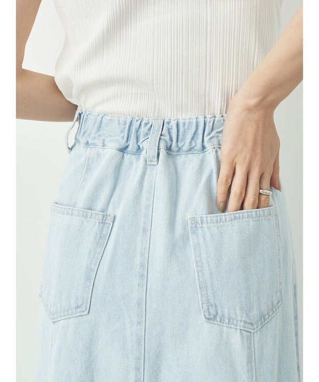 earth music&ecology デニムマーメイドスカート Sax