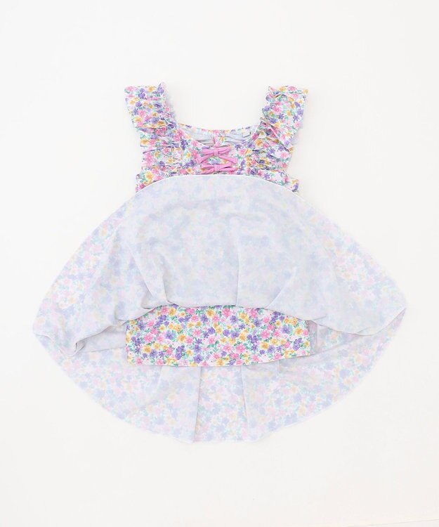 ANY KIDS 小花柄 セパレート水着 エクリュ