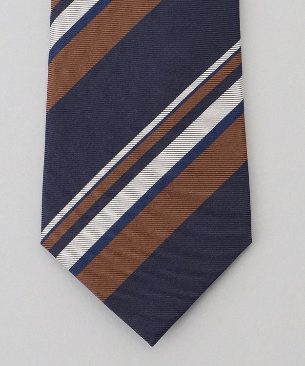 GOTAIRIKU Fermo Fossati_レジメンタル ネクタイ ネイビー系1