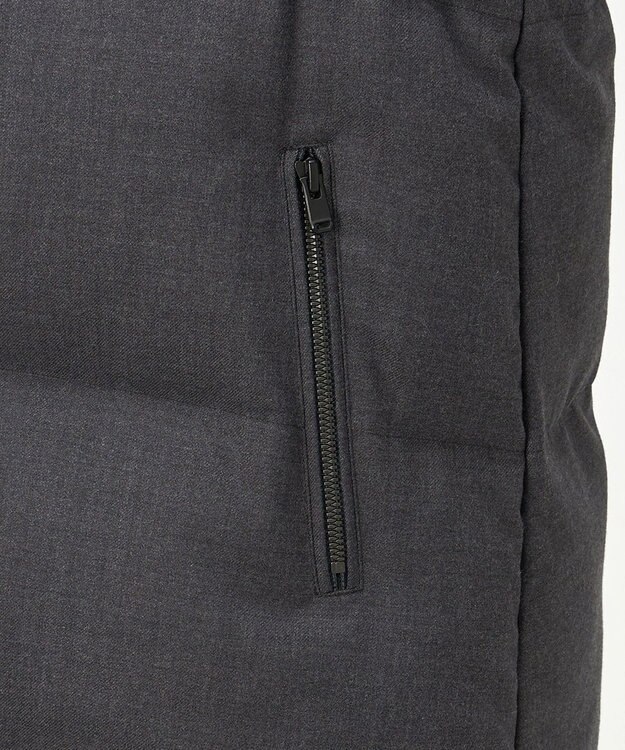 23区 S 【R(アール)】サキソニー ダウンベスト チャコールグレー系