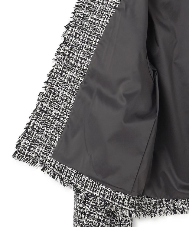 23区 【VERYコラボ 】ファンシーツイード ジャケット ブラック×ホワイト