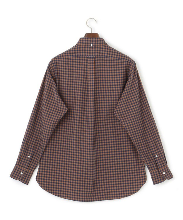 J.PRESS MEN 【WEB・一部店舗限定】フランネルギンガムチェックシャツ / B.D. ブラウン系3