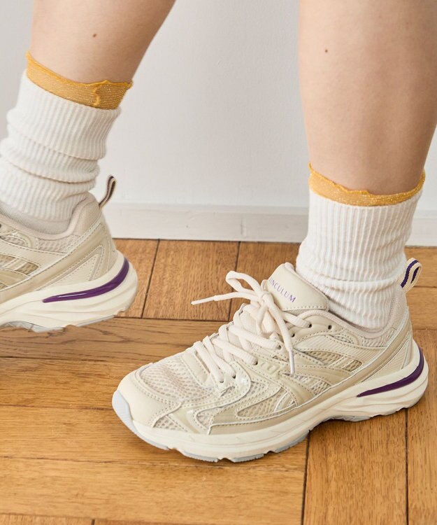 Bridget Birkin 【VINCULUM】レースアップダッドスニーカー ベージュ