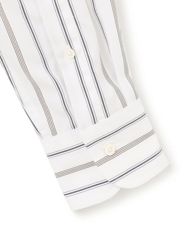 J.PRESS MEN 【PREMIUM PLEATS / 形態安定】ジェントリーストライプ シャツ / B.D. ブラウン系2