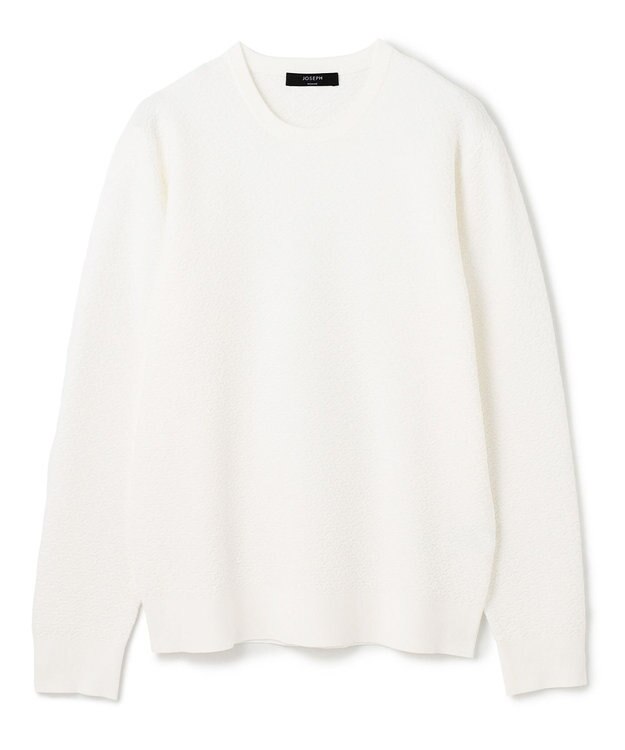 JOSEPH HOMME 新色追加【洗える】ヴィスコースリンクス　クルーネックニット ホワイト系