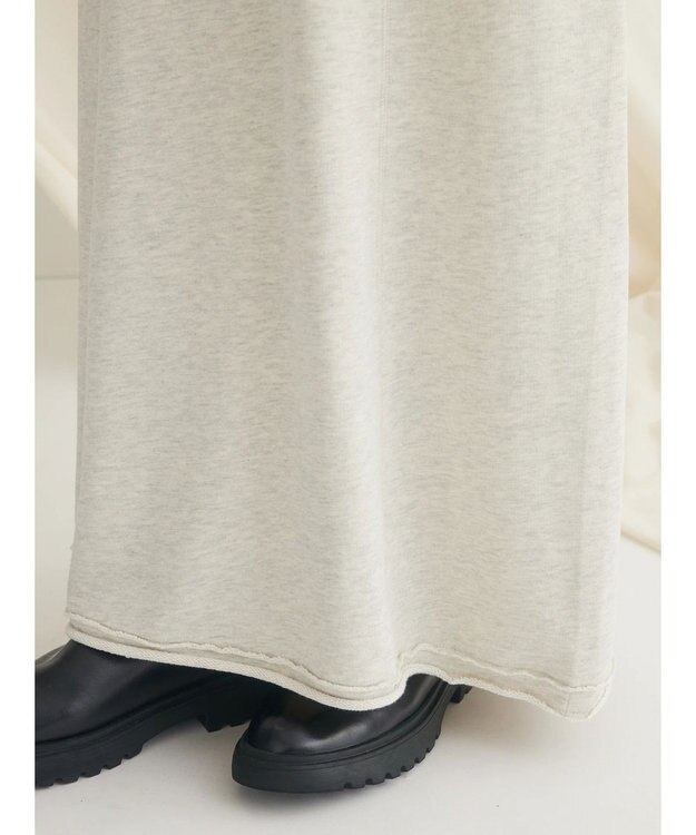 CRAFT STANDARD BOUTIQUE カットオフＡライン裏毛スカート Oatmeal