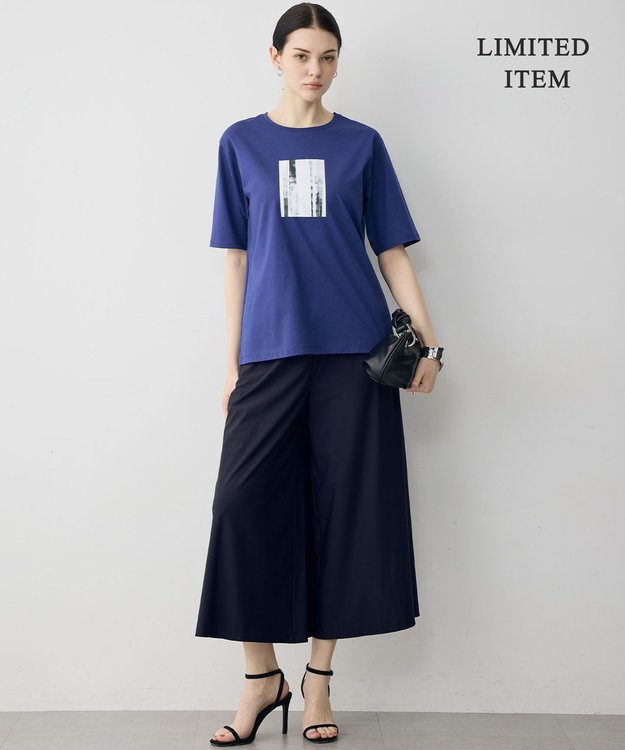 ICB L 【WEB限定カラーあり】マットスキューバ ガウチョパンツ ネイビー［WEB限定］