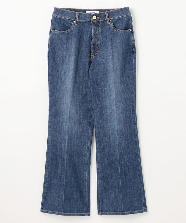 ANY 【洗濯機可/ストレッチ】デニムフレアパンツ インディゴ