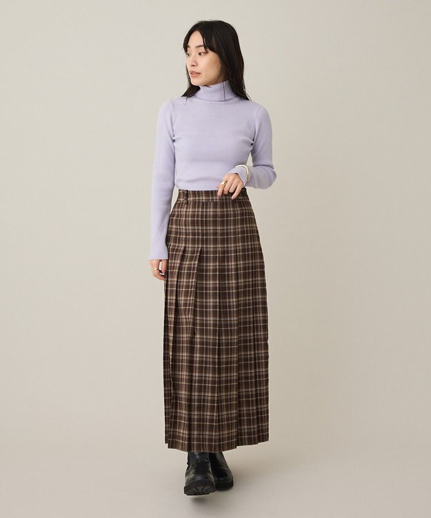 CRAFT STANDARD BOUTIQUE リブタートルニットプルオーバー Light Purple