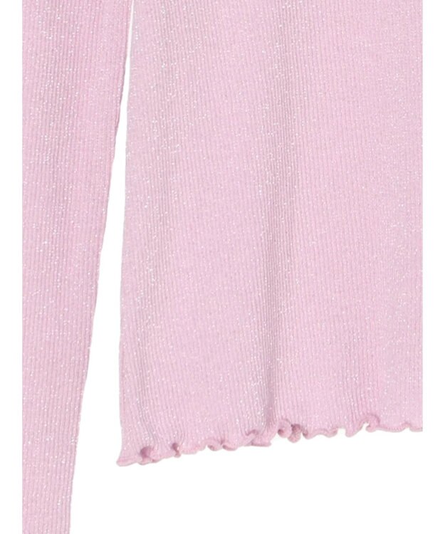 earth music&ecology ラメハイネックプルオーバー Pink