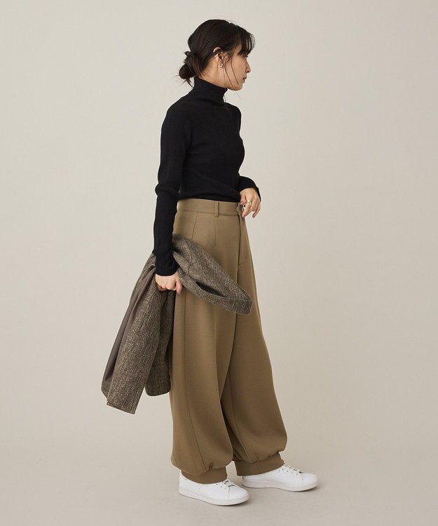 CRAFT STANDARD BOUTIQUE リブタートルニットプルオーバー Black