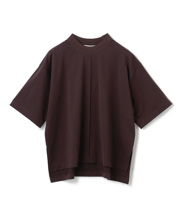 BEIGE， 【BEIGE,ecru/WEB限定・洗える】JERSEY STITCH / コットンハーフスリーブトップス Bordeaux