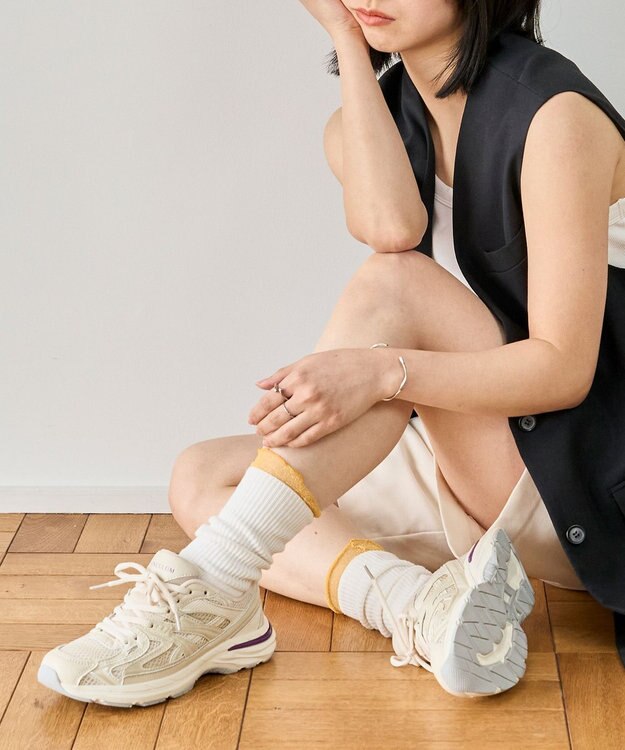 Bridget Birkin 【VINCULUM】レースアップダッドスニーカー ベージュ