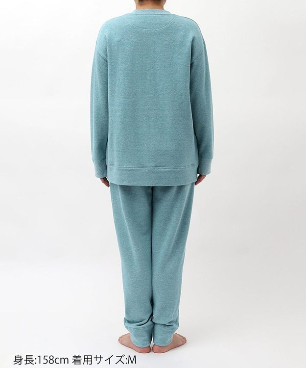 tsumori chisato SLEEP ツモリチサト カーディガン 長袖 ルームウェア 綿100%(本体) レディース UTX586 /ワコール ブルー