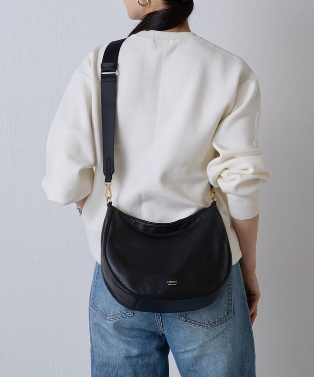 russet 2WAYショルダーバッグ【ソフトレザー】(CE-1447) Black