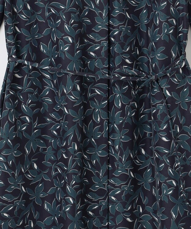 J.PRESS LADIES 【洗える】ボタニカルプリント ワンピース ネイビー系5