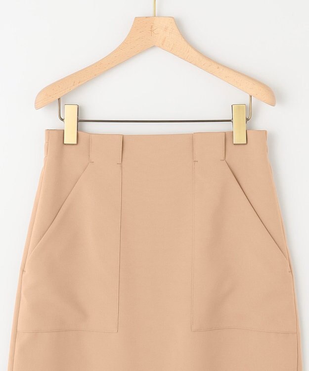 組曲 【WEB限定】オシャクロスタイト スカート ベージュ系