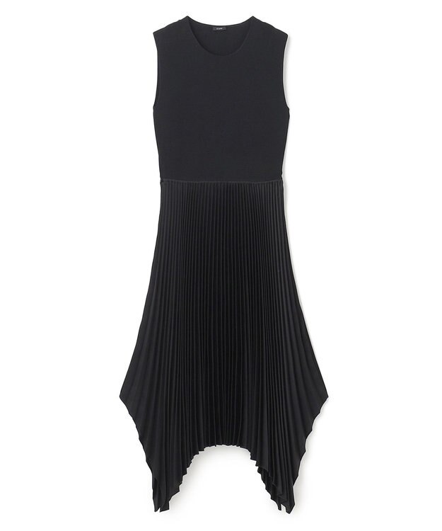 JOSEPH ニットウィーブプリッセ　ドレス Black