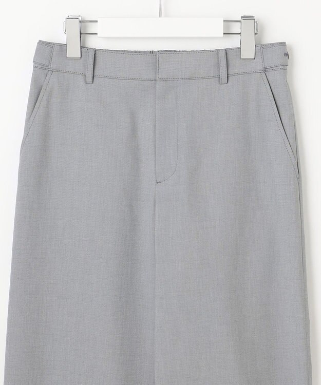 J.PRESS LADIES 【セットアップ対応・洗える・撥水】コットンFITTY ストレート パンツ グレー系