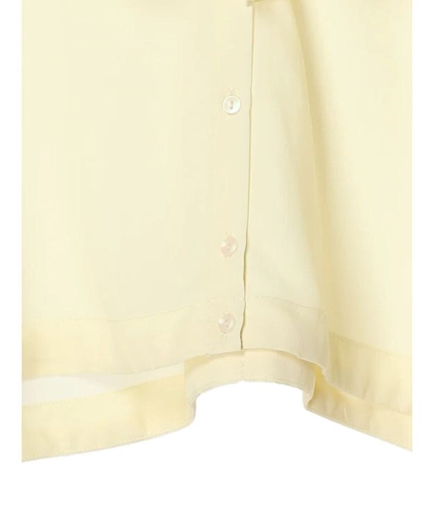 earth music&ecology ラッフルシアードロストブラウス Yellow