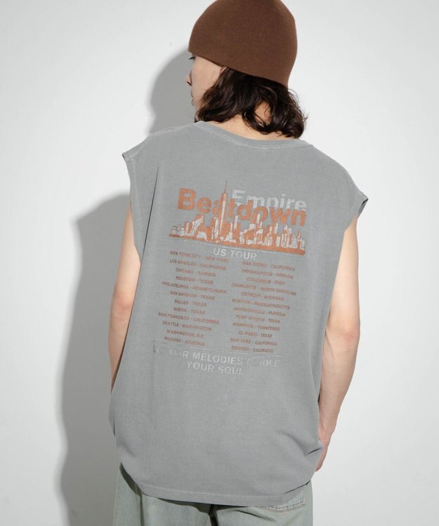 WEGO 【ユニセックス着用アイテム/手洗い可】ピグメントグラフィックノースリーブ 柄6