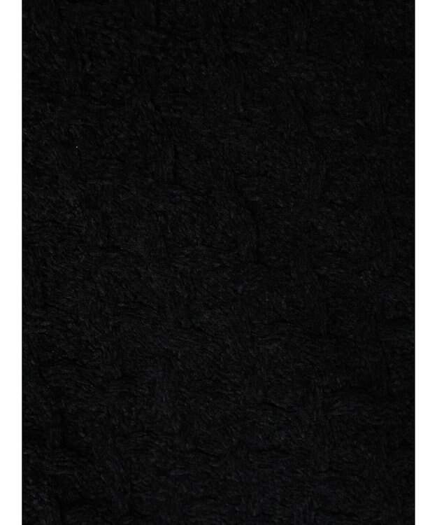 CRAFT STANDARD BOUTIQUE 洗えるモールケーブルニットチュニック Black