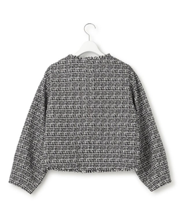 23区 【VERYコラボ 】ファンシーツイード ジャケット ブラック×ホワイト