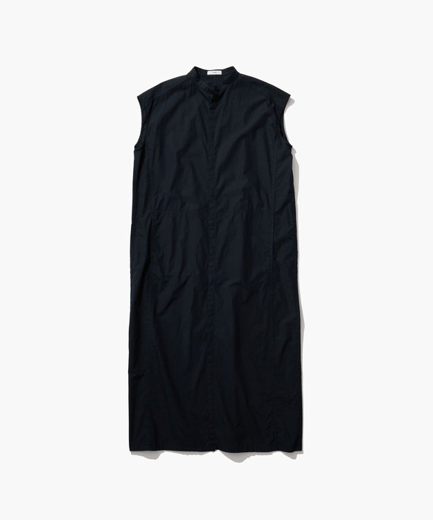 ATON COTTON LAWN | フレンチスリーブドレス NAVY