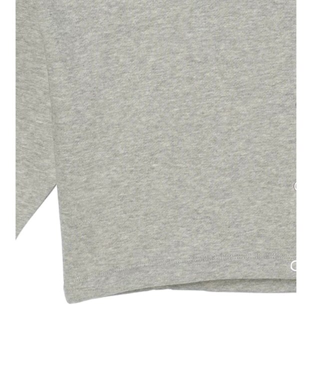 CRAFT STANDARD BOUTIQUE 裏起毛リングドットカーディガン Gray Mixture