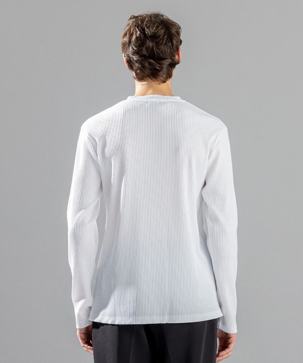 JOSEPH HOMME 【LEON 掲載】テックリブジャージー　Vネックカットソー ホワイト系